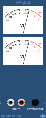 View of the Dual Vintage VU Meter