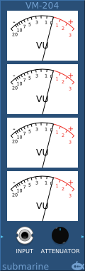 View of the Quad Vintage VU Meter