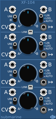 View of the Cross-Fader modules